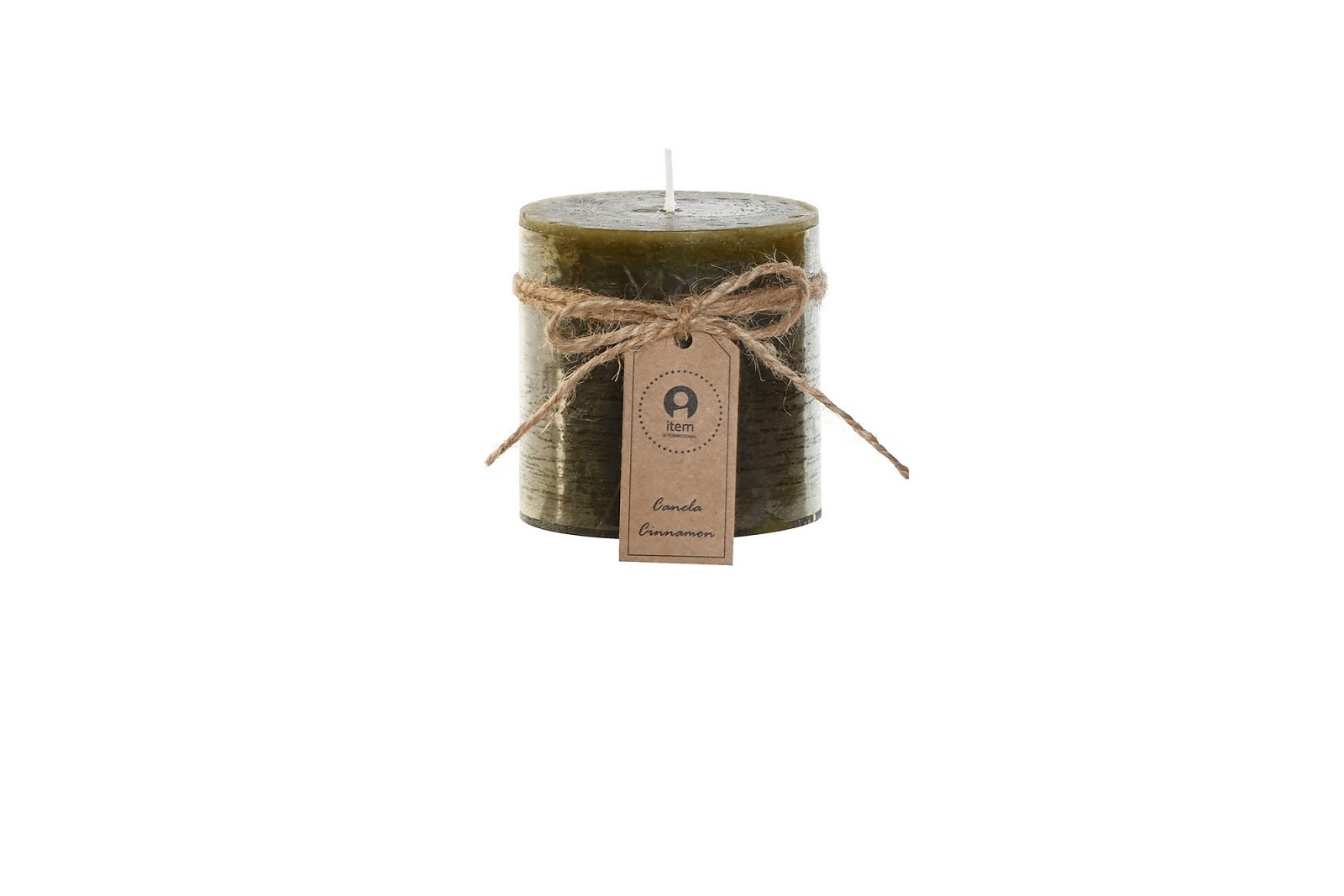 VELA CERA 6,8X6,8X7 215 GR, 32 HORAS VERDE
